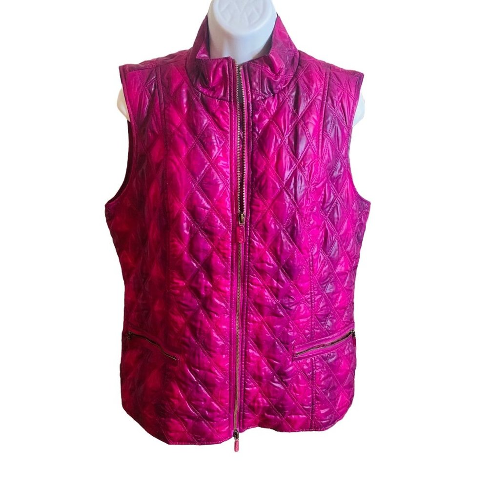 Spanner size Medium two tone pink zip front vest